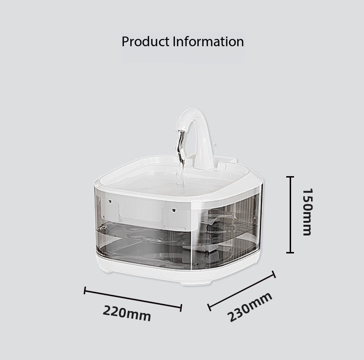 PETSMEN Large Capacity 4.5L Dog Cat Smart Water Fountain With Ultra-Quiet Pump Automatic Water Dispenser For Pets