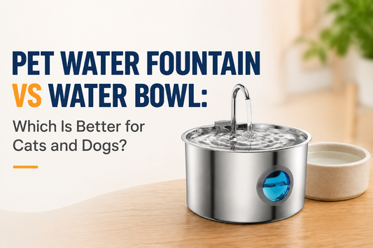 Pet Water Fountain vs Water Bowl