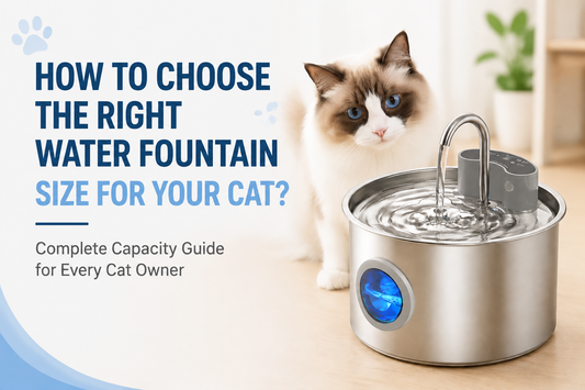 How to Choose the Right Water Fountain Size for Your Cat? Capacity Guide