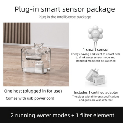 PETSMEN Cat Water Dispenser With Automatic Circulation Flowing Water New Smart Pet Water Fountain With Filtered Water Bowl Silent