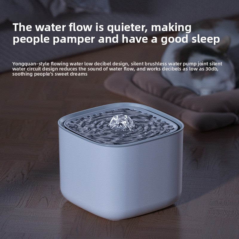 PETSMEN 3L Large Capacity Smart Pet Water Dispenser With Automatic Filtration Circulating Flow Intelligent Electric Water Fountain For Cats And Dogs