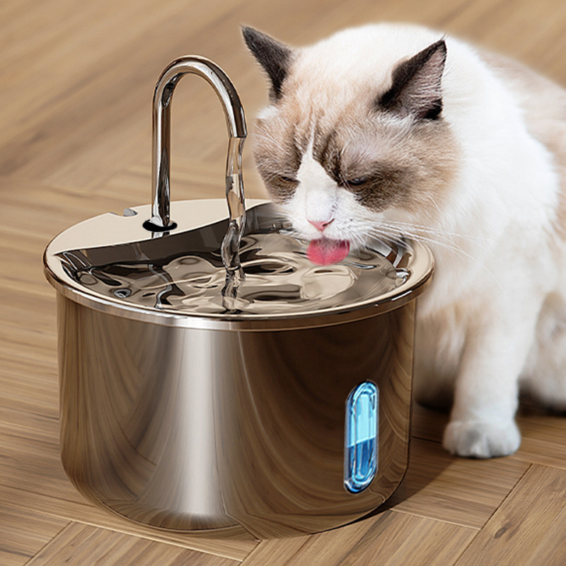 PETSMEN Smart Cat Water Dispenser With Stainless Steel Automatic Circulating Water Fountain For Dogs Pet Smart Water Dispenser
