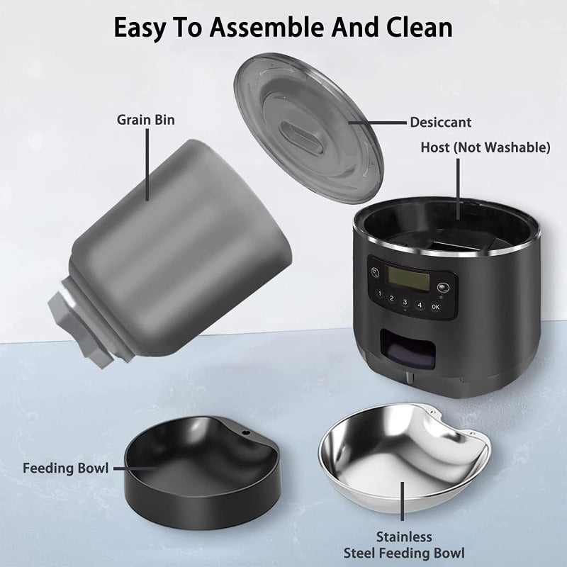 PETSMEN Smart Automatic Cat Feeder 4L Food Tuya APP Remote WIFI Intelligent Pet Feeder Distributes Non Stuck Food