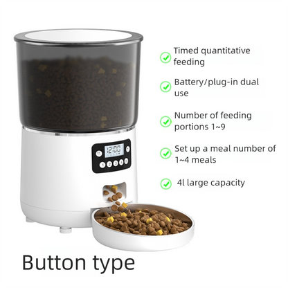 PETSMEN New Smart Pet Automatic Feeder 4L Intelligent APP Cat Food Dispenser Video Model For Feeding Cats And Dogs