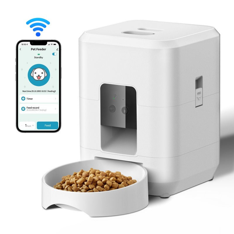 PETSMEN Pet Intelligent Feeder Timed Wifi Remote Feeding For Cat And Dog Smart Pet Automatic Feeder