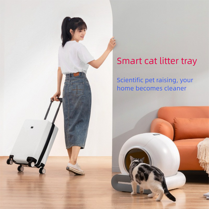 PETSMEN 65L Smart Cat Litter Box Remote Control Automatic Cleaning
