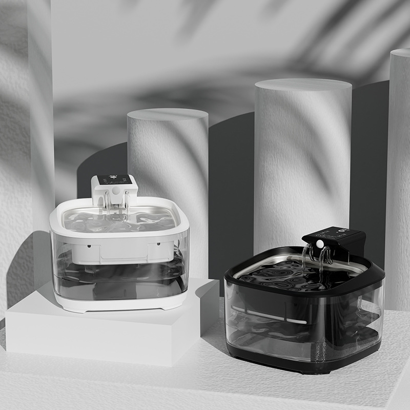 PETSMEN 4.5L Super Large Capacity 5000mAh Battery Intelligent Charging Cat Water Dispenser Dog Bowl Circulation Automatic Filtration Active Electric Water Fountain For Pet