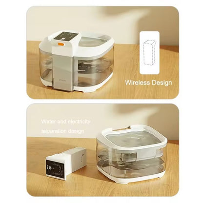 PETSMEN 4.5L Super Large Capacity 5000mAh Battery Intelligent Charging Cat Water Dispenser Dog Bowl Circulation Automatic Filtration Active Electric Water Fountain For Pet