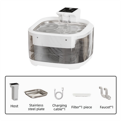 PETSMEN 4.5L Super Large Capacity 5000mAh Battery Intelligent Charging Cat Water Dispenser Dog Bowl Circulation Automatic Filtration Active Electric Water Fountain For Pet