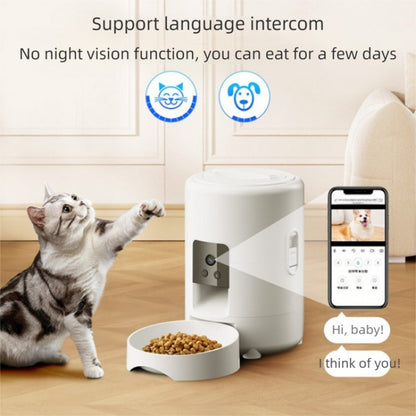 PETSMEN New Intelligent Pet Feeder With Timed And Quantitative Feeding Machine Mobile WiFi Remote Control Electric Feeding Bowl For Cats And Dogs