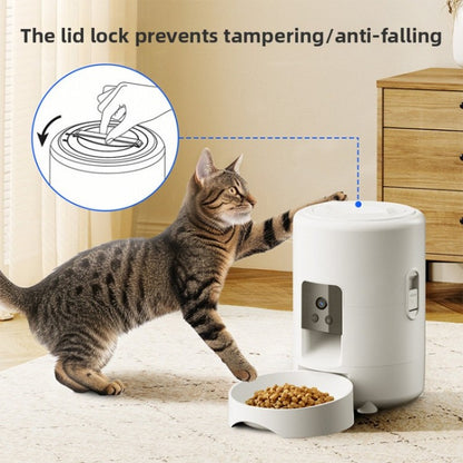 PETSMEN New Intelligent Pet Feeder With Timed And Quantitative Feeding Machine Mobile WiFi Remote Control Electric Feeding Bowl For Cats And Dogs
