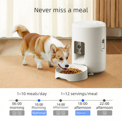 PETSMEN New Intelligent Pet Feeder With Timed And Quantitative Feeding Machine Mobile WiFi Remote Control Electric Feeding Bowl For Cats And Dogs