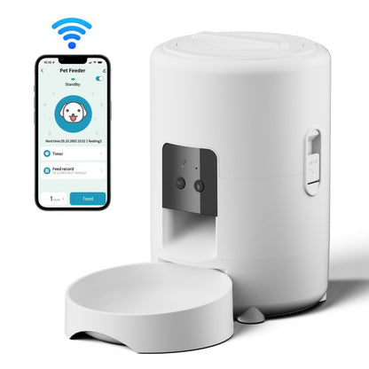PETSMEN New Intelligent Pet Feeder With Timed And Quantitative Feeding Machine Mobile WiFi Remote Control Electric Feeding Bowl For Cats And Dogs