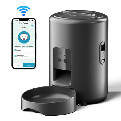 PETSMEN New Intelligent Pet Feeder With Timed And Quantitative Feeding Machine Mobile WiFi Remote Control Electric Feeding Bowl For Cats And Dogs