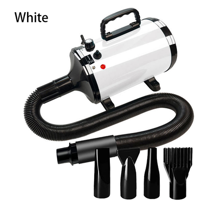 PETSMEN High Power Pet Hair Dryer Adjustable Temperature Infinite Speed Regulation Adjustable Air Flow Pet Water Air Blower Dryer Cat Dryer For Dog
