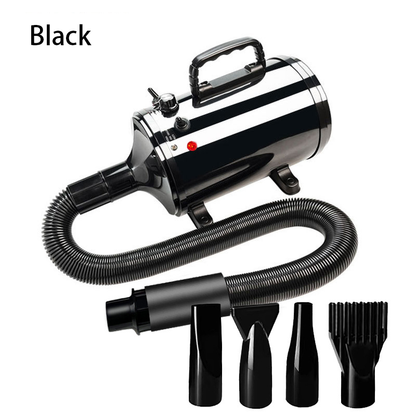 PETSMEN High Power Pet Hair Dryer Adjustable Temperature Infinite Speed Regulation Adjustable Air Flow Pet Water Air Blower Dryer Cat Dryer For Dog