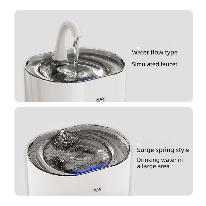 PETSMEN 2.2L Intelligent Pet Water Dispenser Cat Dual Filtration Live Water Automatic Water Fountain Smart Electric Feeding Water Bowl For Cat And Dog