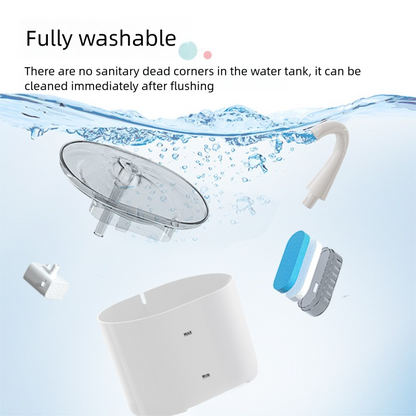 PETSMEN 2.2L Intelligent Pet Water Dispenser Cat Dual Filtration Live Water Automatic Water Fountain Smart Electric Feeding Water Bowl For Cat And Dog