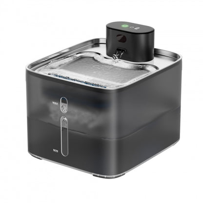 PETSMEN 4.2L 5000mAh Smart Cat Fountain Pet Water Dispenser Stainless Steel Cat Water Dispenser Charging Automatic Circulation Cat And Dog Intelligent Feeding Machine