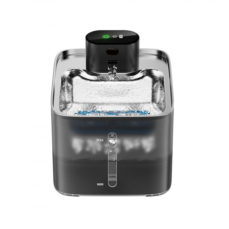PETSMEN 4.2L 5000mAh Smart Cat Fountain Pet Water Dispenser Stainless Steel Cat Water Dispenser Charging Automatic Circulation Cat And Dog Intelligent Feeding Machine