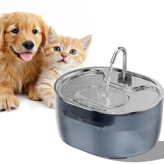 automatic cat water fountain with 3.2L large capacity transparent tank
