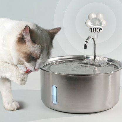 PETSMEN 7L Large Capacity Smart Pet Water Dispenser 304 Stainless Steel Intelligent Automatic Circulation Water Drinking Fountain For Dogs And Cats