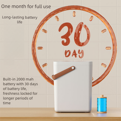 PETSMEN 13L Large Capacity Pet Smart Vacuum Grain Storage Bucket Sealed Moisture-proof Preservation Food Bucket For Dogs And Cats