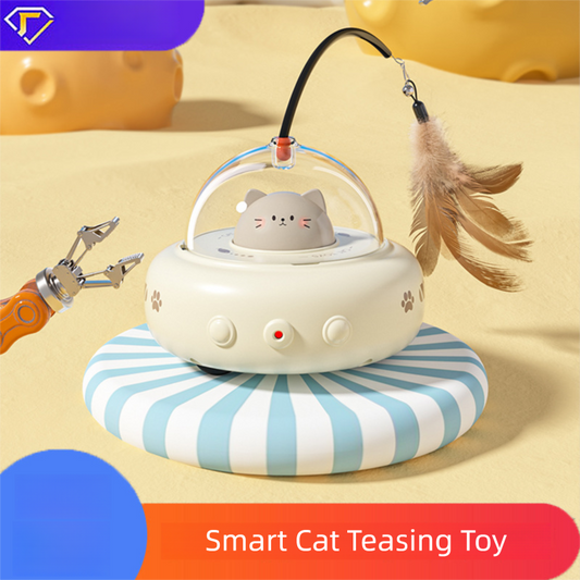 smart pet toy with automatic red laser pointer for cat entertainment