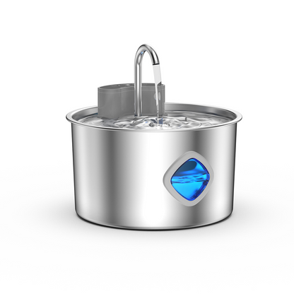 PETSMEN 3.2L 304 Stainless Steel Smart Pet Water Fountain For Cat And Dog Visualization Window Automatic Water Drinking Dispenser