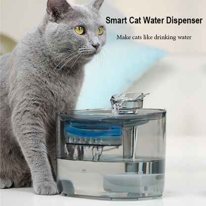 PETSMEN Cat Water Dispenser With Automatic Circulation Flowing Water New Smart Pet Water Fountain With Filtered Water Bowl Silent