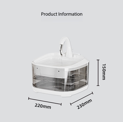 PETSMEN Large Capacity 4.5L Dog Cat Smart Water Fountain With Ultra-Quiet Pump Automatic Water Dispenser For Pets