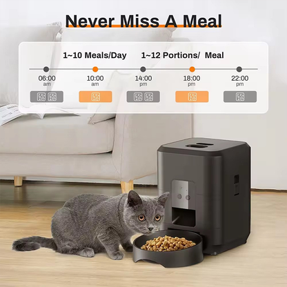 PETSMEN Pet Intelligent Feeder Timed Wifi Remote Feeding For Cat And Dog Smart Pet Automatic Feeder