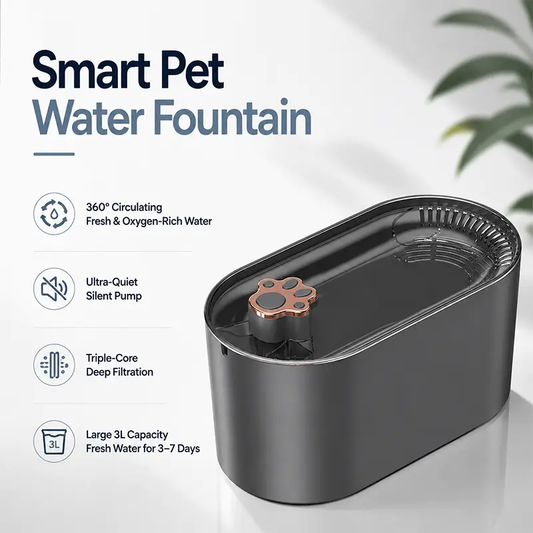 Smart cat fountain designed to encourage pets to drink more water