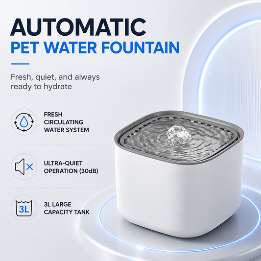 3L Large capacity automatic pet water fountain for cats and dogs