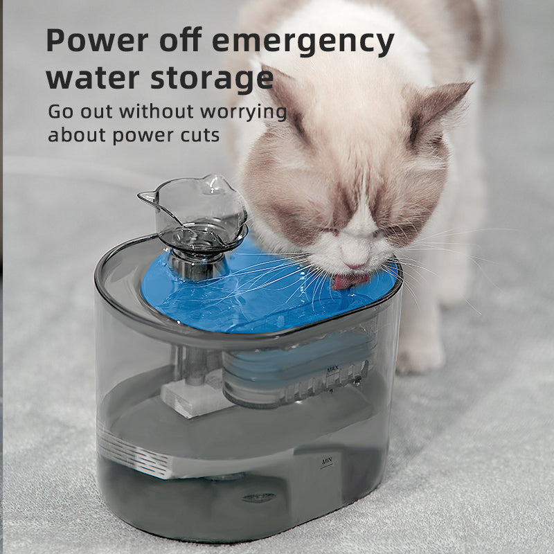 PETSMEN Cat Water Dispenser With Automatic Circulation Flowing Water New Smart Pet Water Fountain With Filtered Water Bowl Silent