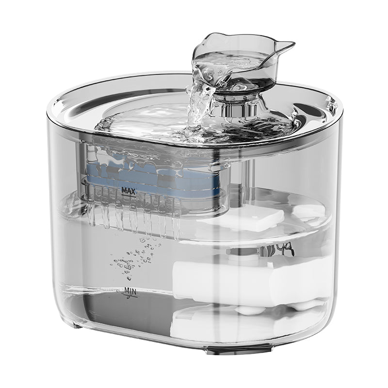 PETSMEN Cat Water Dispenser With Automatic Circulation Flowing Water New Smart Pet Water Fountain With Filtered Water Bowl Silent