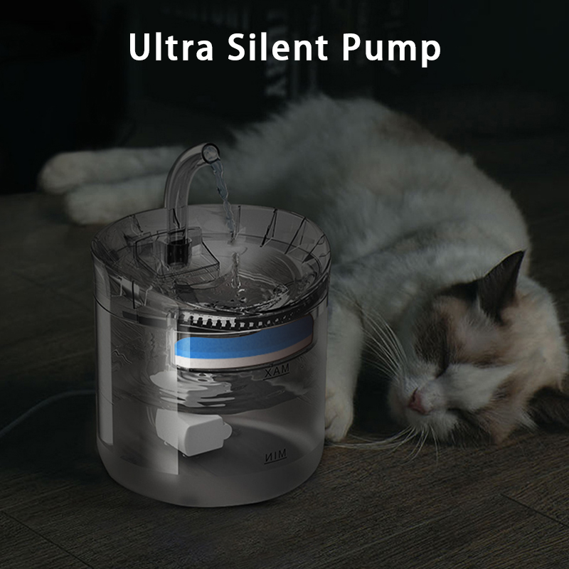 PETSMEN Smart Pet Water Fountain For Cat 2L Automatic Circulation Fountain For Dog