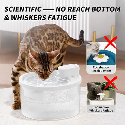 2.5L Smart Pet Fountain Wireless Sensing Water Dispenser For Cat And Dog