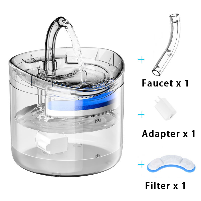 PETSMEN Smart Pet Water Fountain For Cat 2L Automatic Circulation Fountain For Dog