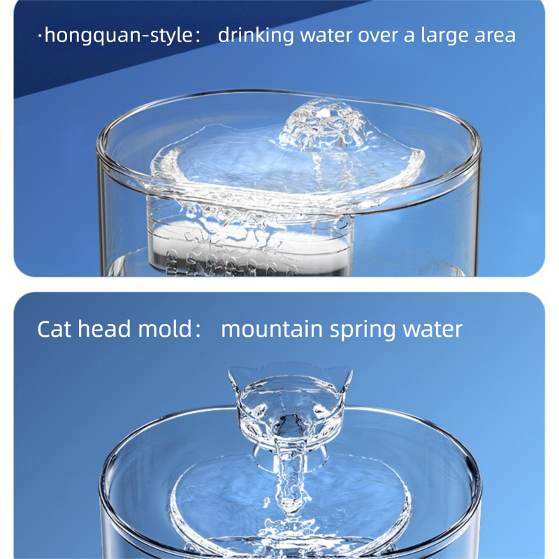 PETSMEN Cat Water Dispenser With Automatic Circulation Flowing Water New Smart Pet Water Fountain With Filtered Water Bowl Silent