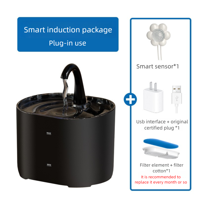 PETSMEN 2.2L Intelligent Pet Water Dispenser Cat Dual Filtration Live Water Automatic Water Fountain Smart Electric Feeding Water Bowl For Cat And Dog