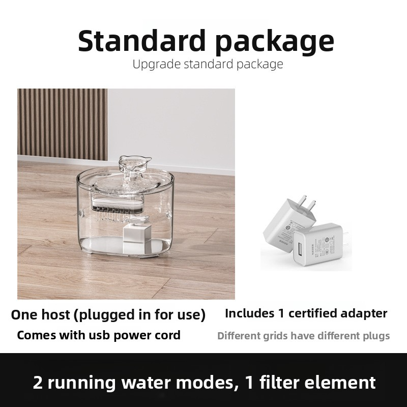 PETSMEN Cat Water Dispenser With Automatic Circulation Flowing Water New Smart Pet Water Fountain With Filtered Water Bowl Silent