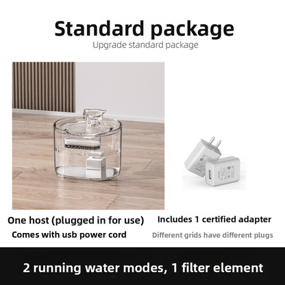 PETSMEN Cat Water Dispenser With Automatic Circulation Flowing Water New Smart Pet Water Fountain With Filtered Water Bowl Silent