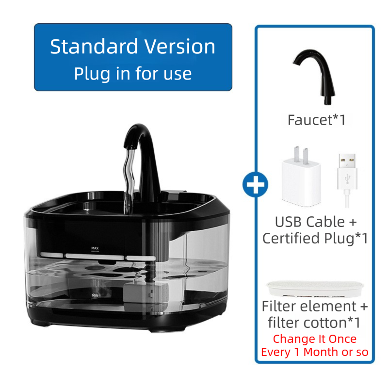 PETSMEN Large Capacity 4.5L Dog Cat Smart Water Fountain With Ultra-Quiet Pump Automatic Water Dispenser For Pets