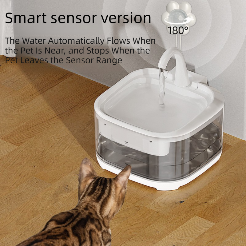 PETSMEN Large Capacity 4.5L Dog Cat Smart Water Fountain With Ultra-Quiet Pump Automatic Water Dispenser For Pets