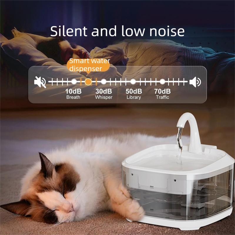 PETSMEN Large Capacity 4.5L Dog Cat Smart Water Fountain With Ultra-Quiet Pump Automatic Water Dispenser For Pets
