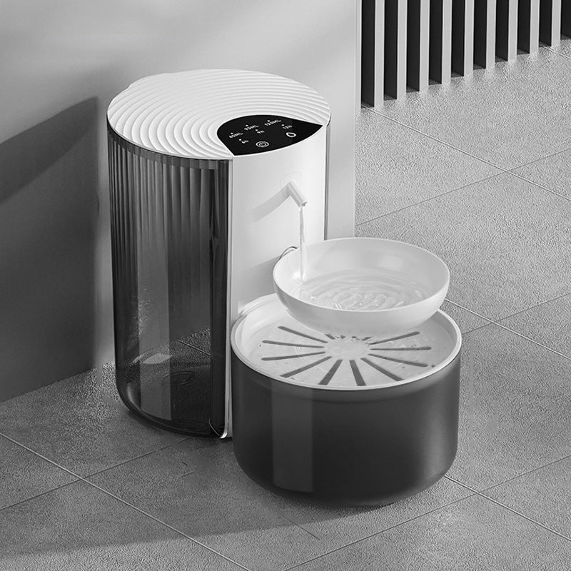 PETSMEN 2000 mAh Wireless Smart Pet Fountain Clean And Dirty Separation 3L Capacity Pouring Type Water Exchange Automatic Water Dispenser For Cat And Dog