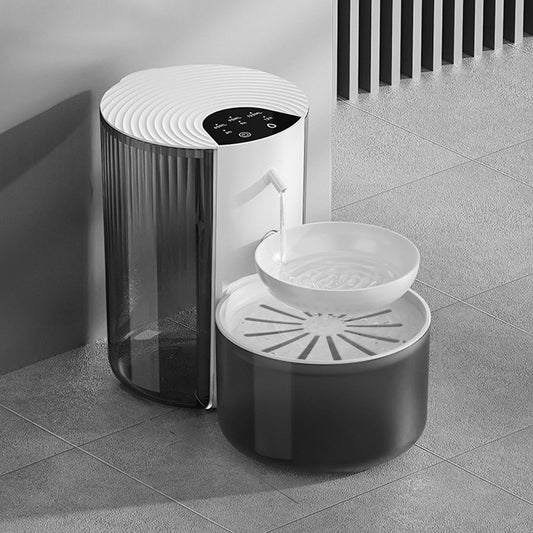 PETSMEN 2000 mAh Wireless Smart Pet Fountain Clean And Dirty Separation 3L Capacity Pouring Type Water Exchange Automatic Water Dispenser For Cat And Dog