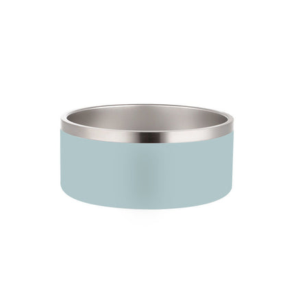 PETSMEN 304 Stainless Steel Pet Food Feeding Bowl Double Layered Thickened With Silicone Bottom Anti-Slip Drinking Water Bowl For Cat And Dog