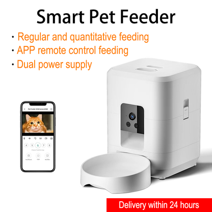 PETSMEN Pet Intelligent Feeder Timed Wifi Remote Feeding For Cat And Dog Smart Pet Automatic Feeder